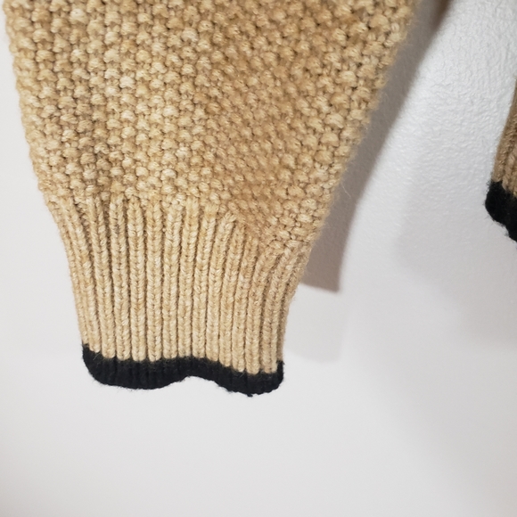 MADEWELL merino wool alpaca blend geometric fringe sweater - Picture 3 of 8